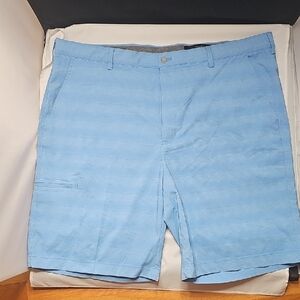 Greg Norman Collection Light Blue Flat Front Shorts